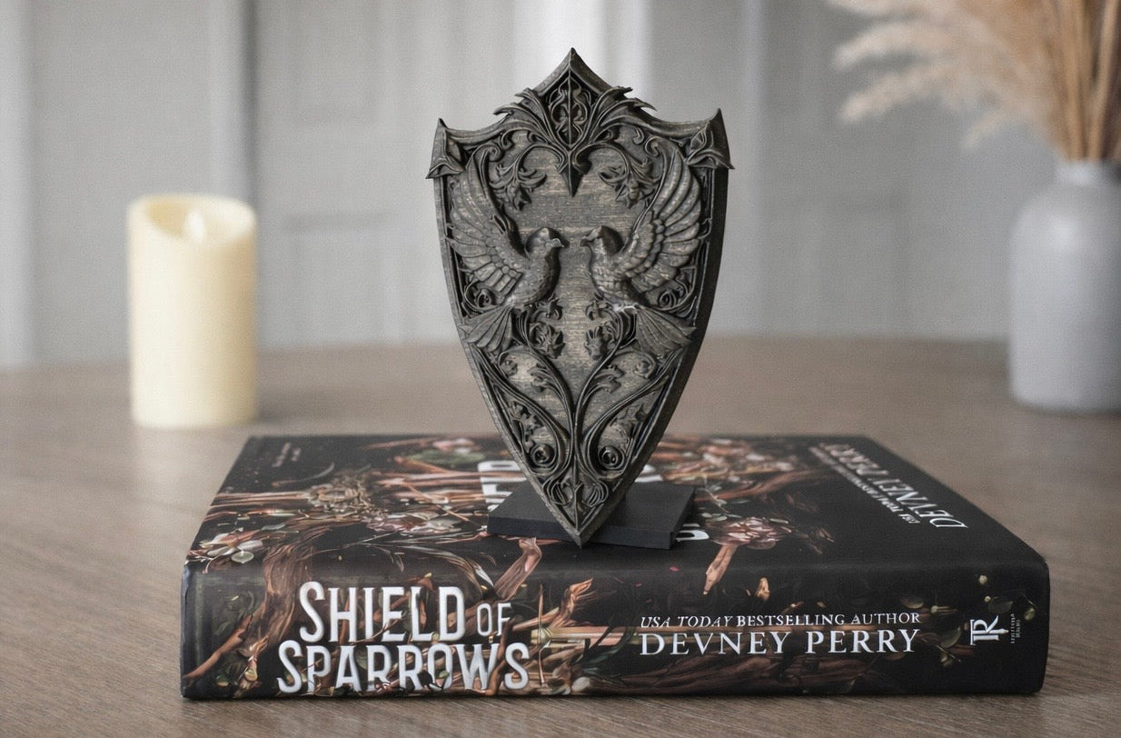 Sparrow Shield – 3D Printed Bookish Display